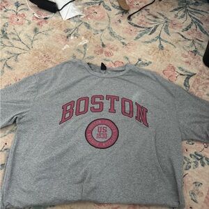 Gray Boston Graphic T-Shirt